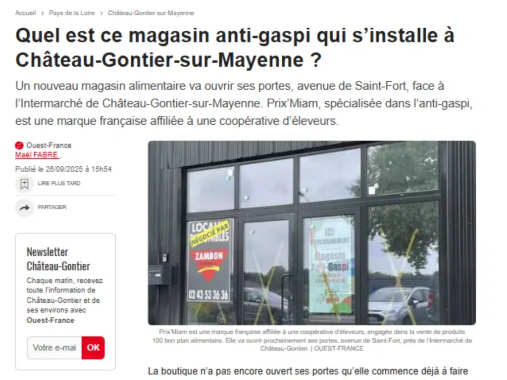 Ouest France Prix'Miam