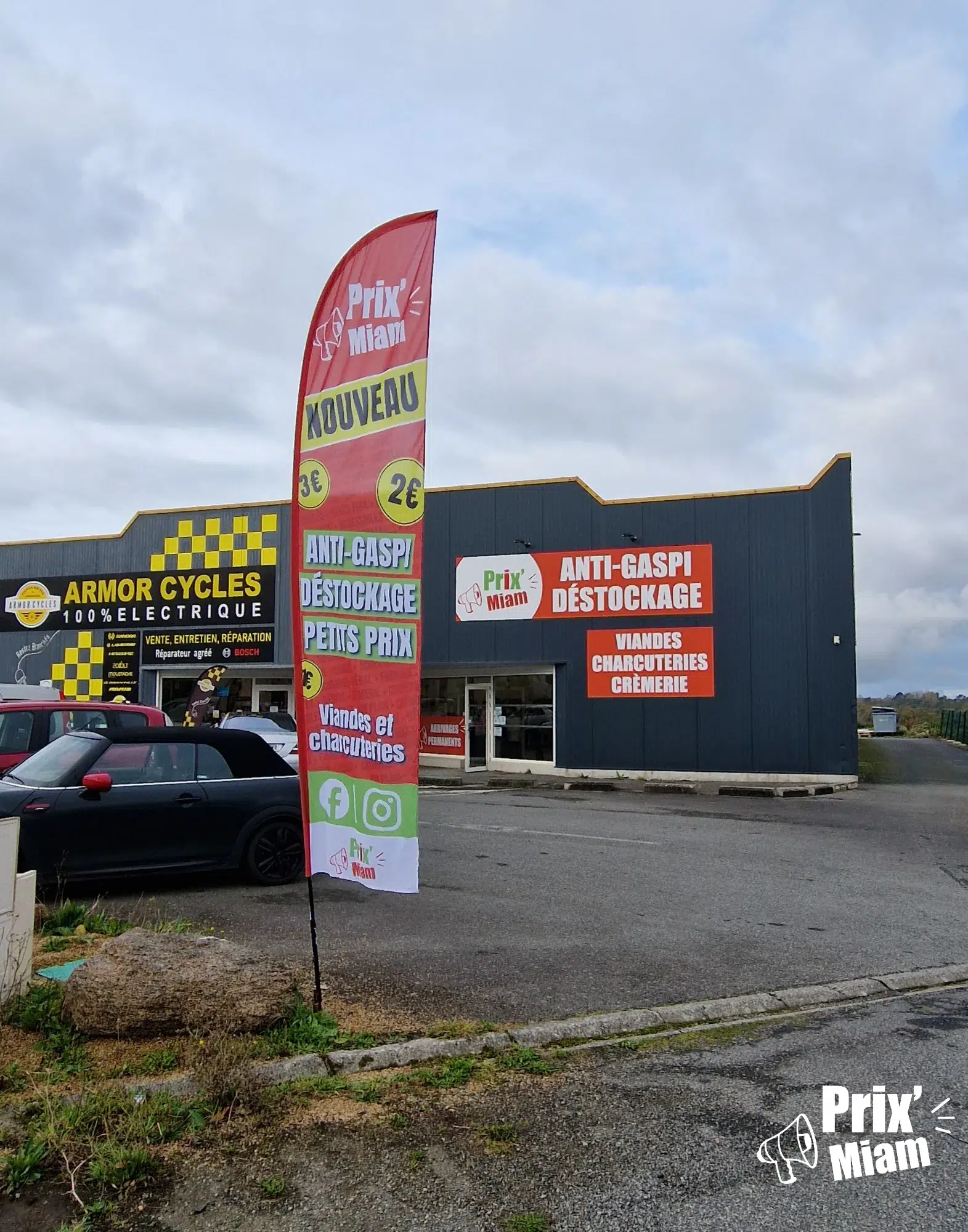 Devanture magasin Anti Gaspi Prix'Miam Lannion