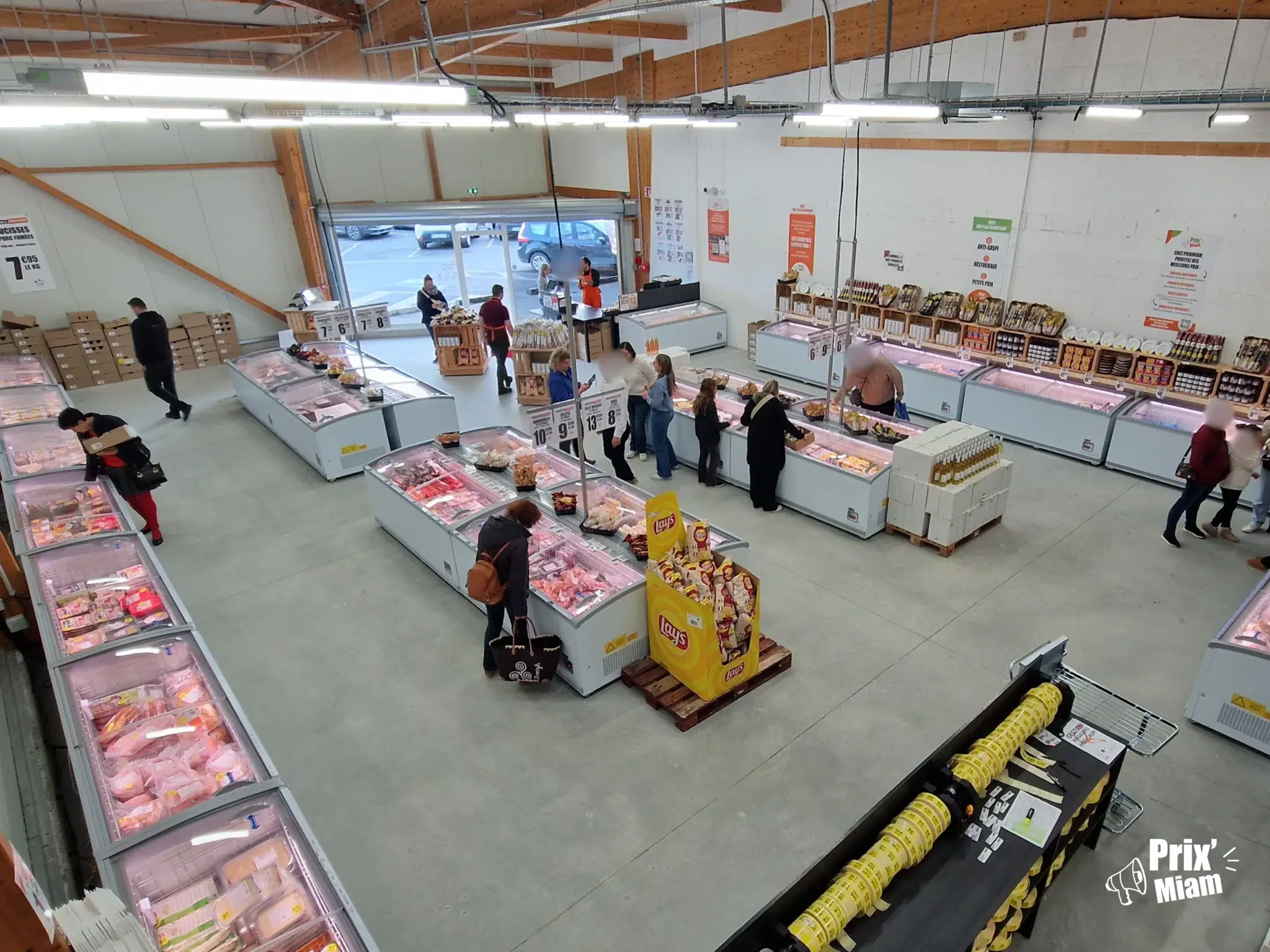 Intérieur magasin Anti Gaspi Prix'Miam Lannion
