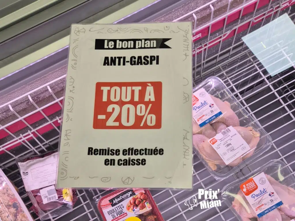 Affiche Anti-Gaspi magasin Prix Miam