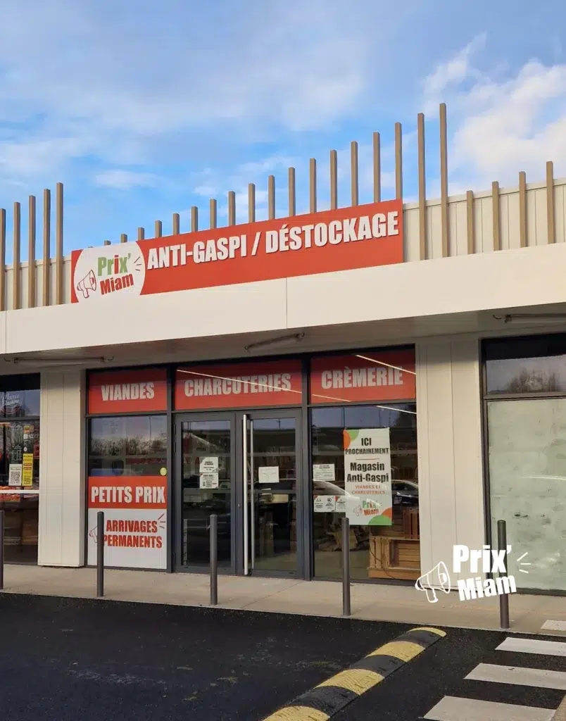 Devanture magasin Anti-Gaspi Prix Miam
