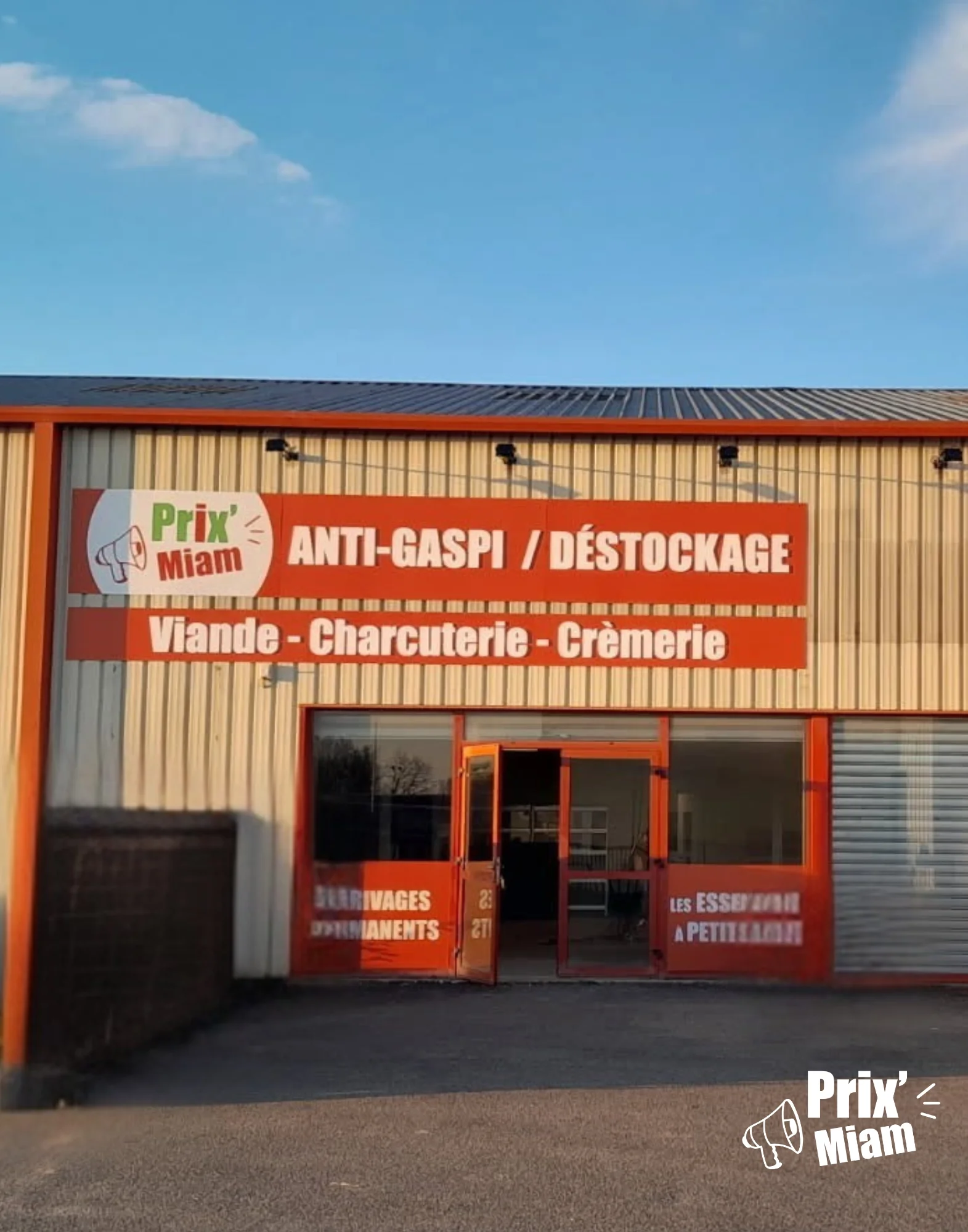 Devanture magasin Anti-Gaspi Prix Miam Romorantin